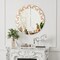 Circle Wall Mirror Beveled Edge Bathroom Vanity Mirror Silver Glass Round Mirror
